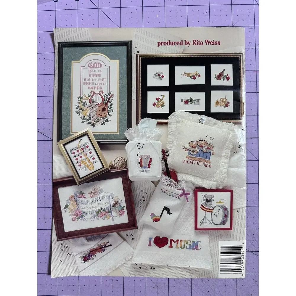 Music, Music, Music 1992 American School of Needlework Counted Cross Stitch 3594